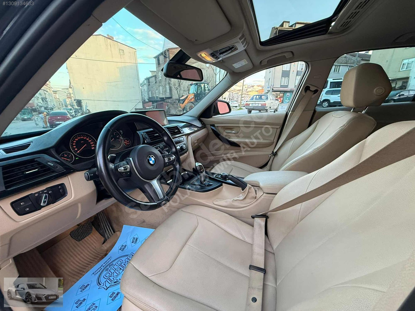 BMW 320İED MDİREKSİYON+NBT+İÇBEJ+SUNROOF elden senetle taksitli vadeli