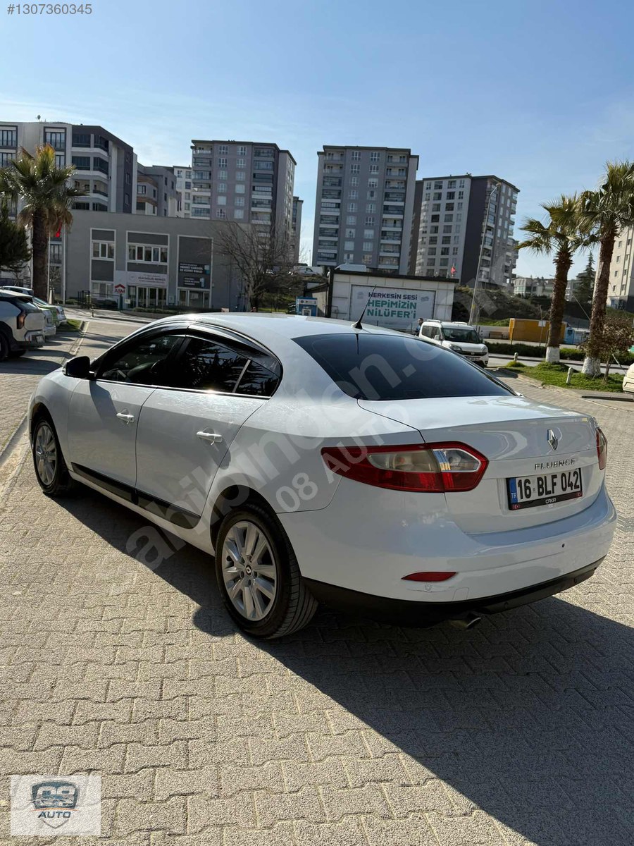 350.000 PEŞİNAT İLE SENETLİ SATIŞ İMKANI 2014 FLUENCE 1.5 DCİ