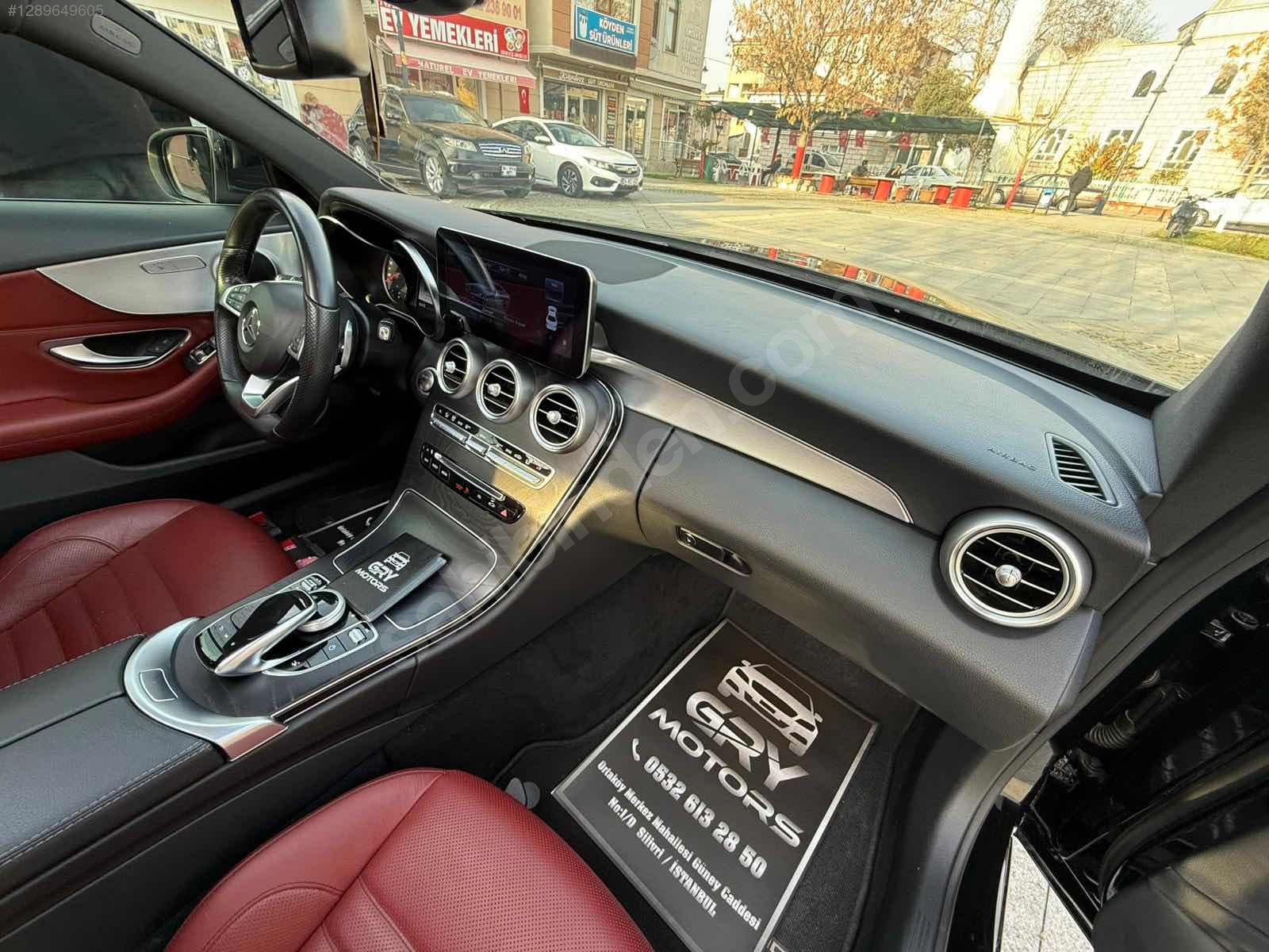  C COUPE AMG 160.KM HATASIZ BOYASIZ İÇİ KIRMIZI