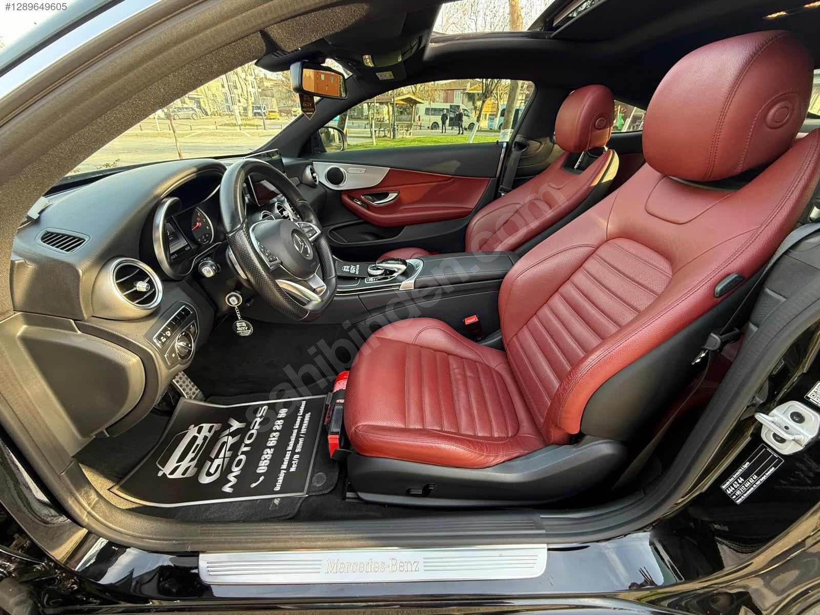  C COUPE AMG 160.KM HATASIZ BOYASIZ İÇİ KIRMIZI