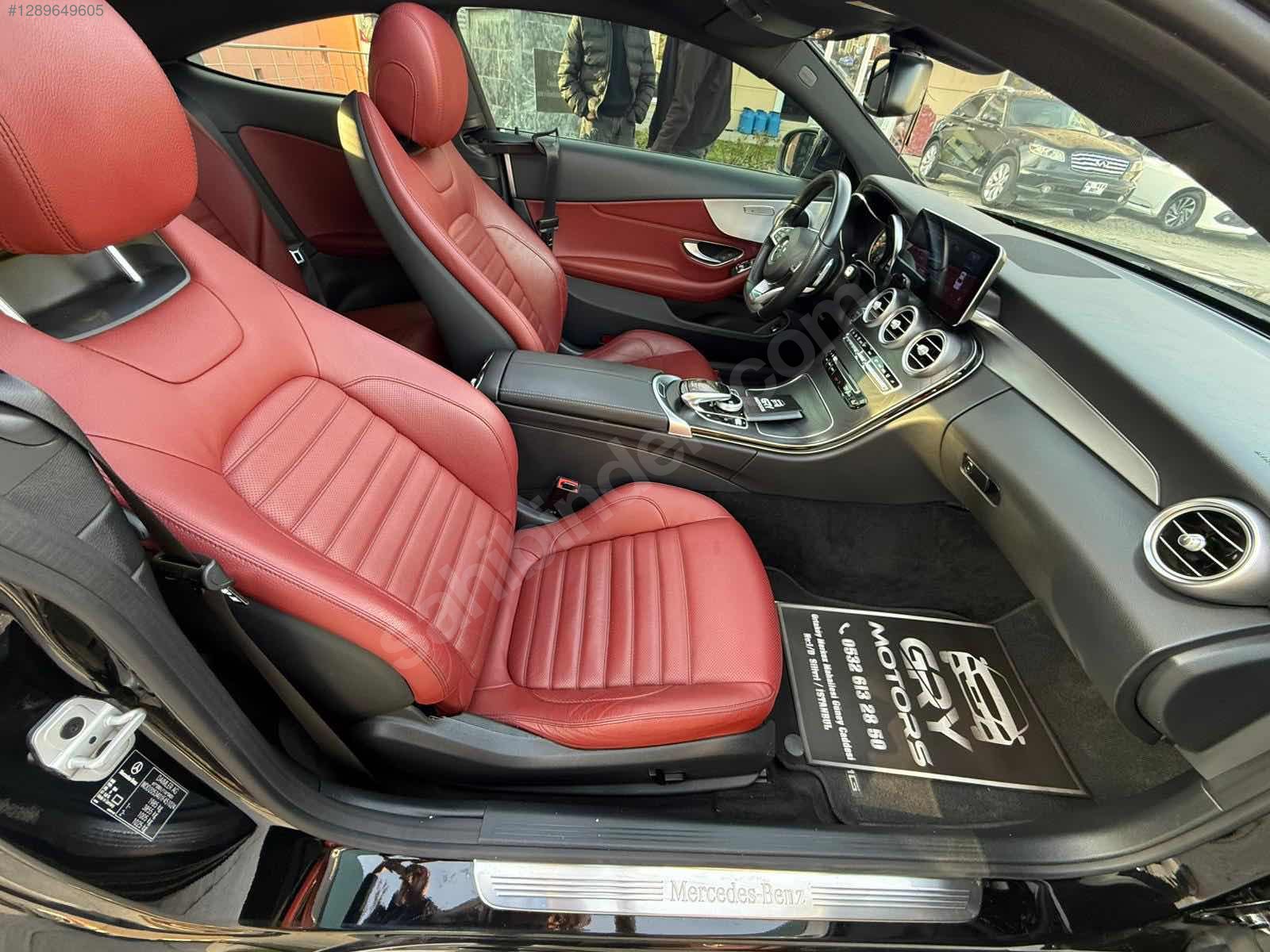  C COUPE AMG 160.KM HATASIZ BOYASIZ İÇİ KIRMIZI