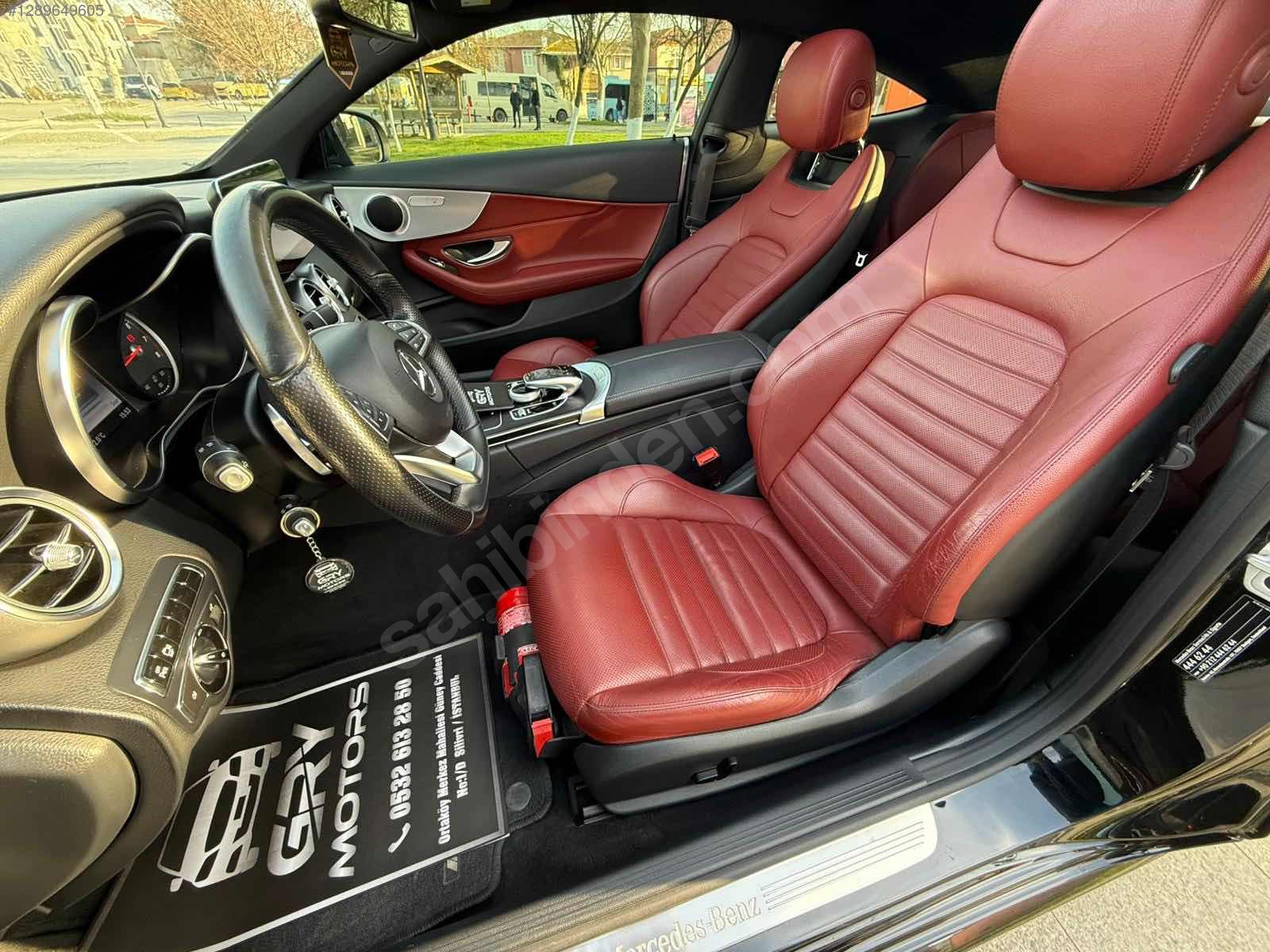  C COUPE AMG 160.KM HATASIZ BOYASIZ İÇİ KIRMIZI