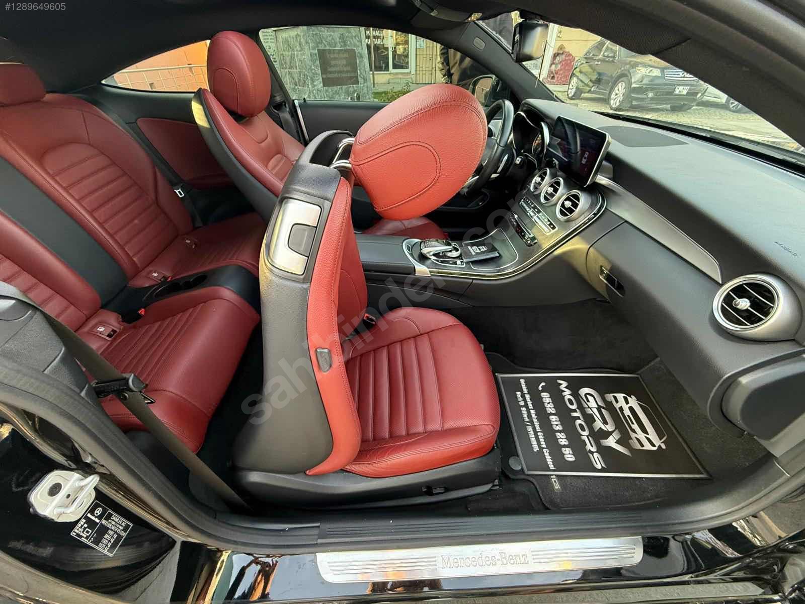  C COUPE AMG 160.KM HATASIZ BOYASIZ İÇİ KIRMIZI