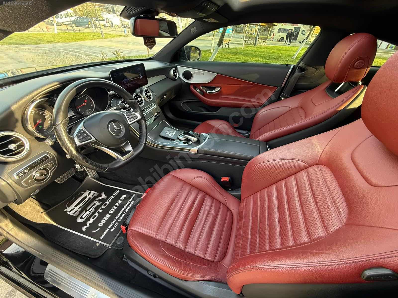  C COUPE AMG 160.KM HATASIZ BOYASIZ İÇİ KIRMIZI